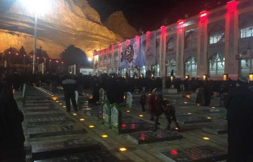 تحویل سال نو در جوار مزار شهید سپهبد حاج قاسم سلیمانی